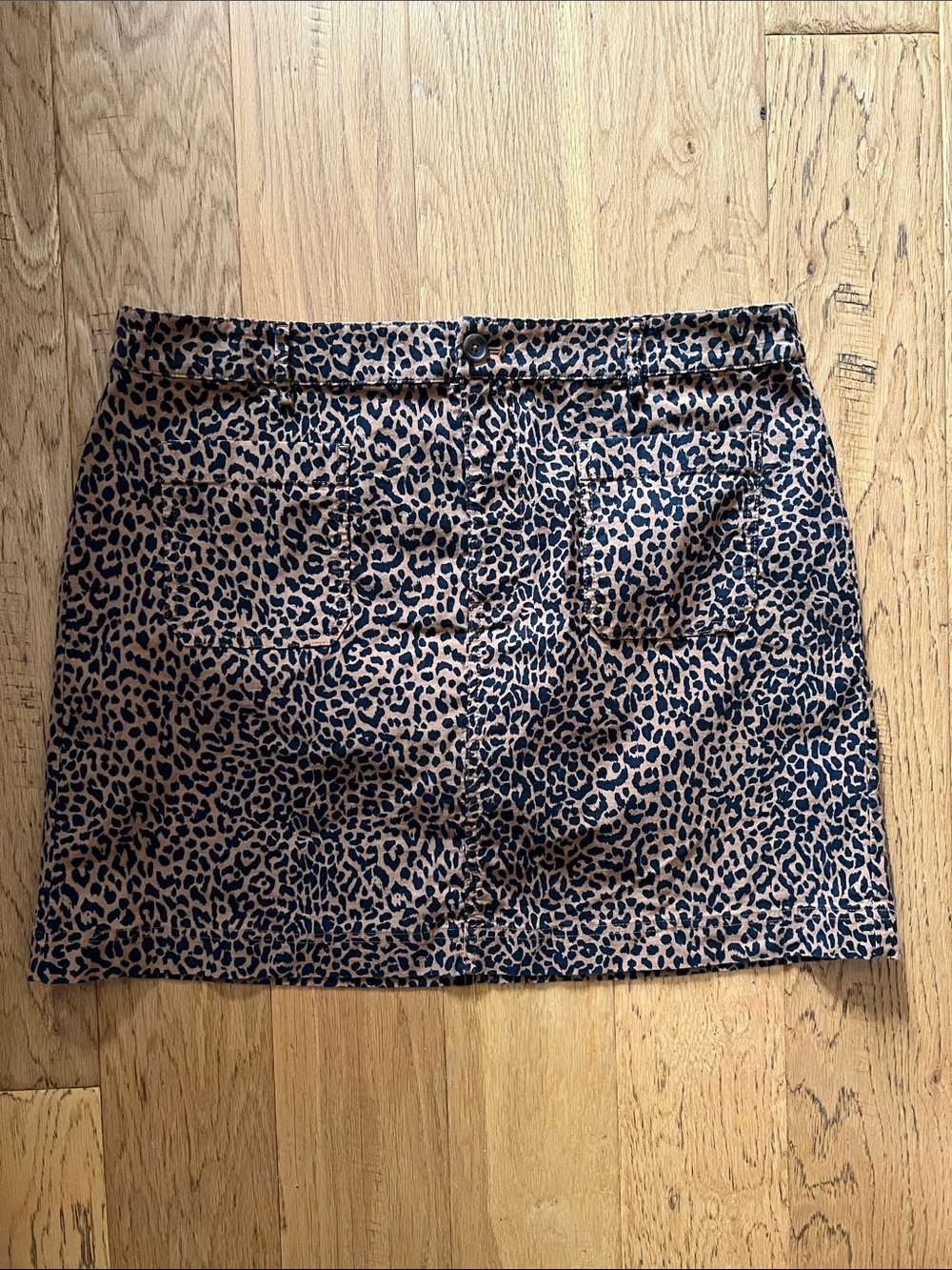 NWT - 14 - J.CREW - Leopard Print Mini Skirt in Brown and black